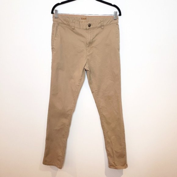 Tainted Denim tan Mens Slim Chino pants - Picture 3 of 7